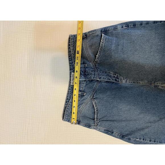 Free People x We the Free - Women's Blue Denim Maxi Skirt with Slit, Size 8 - Picture 10 of 12